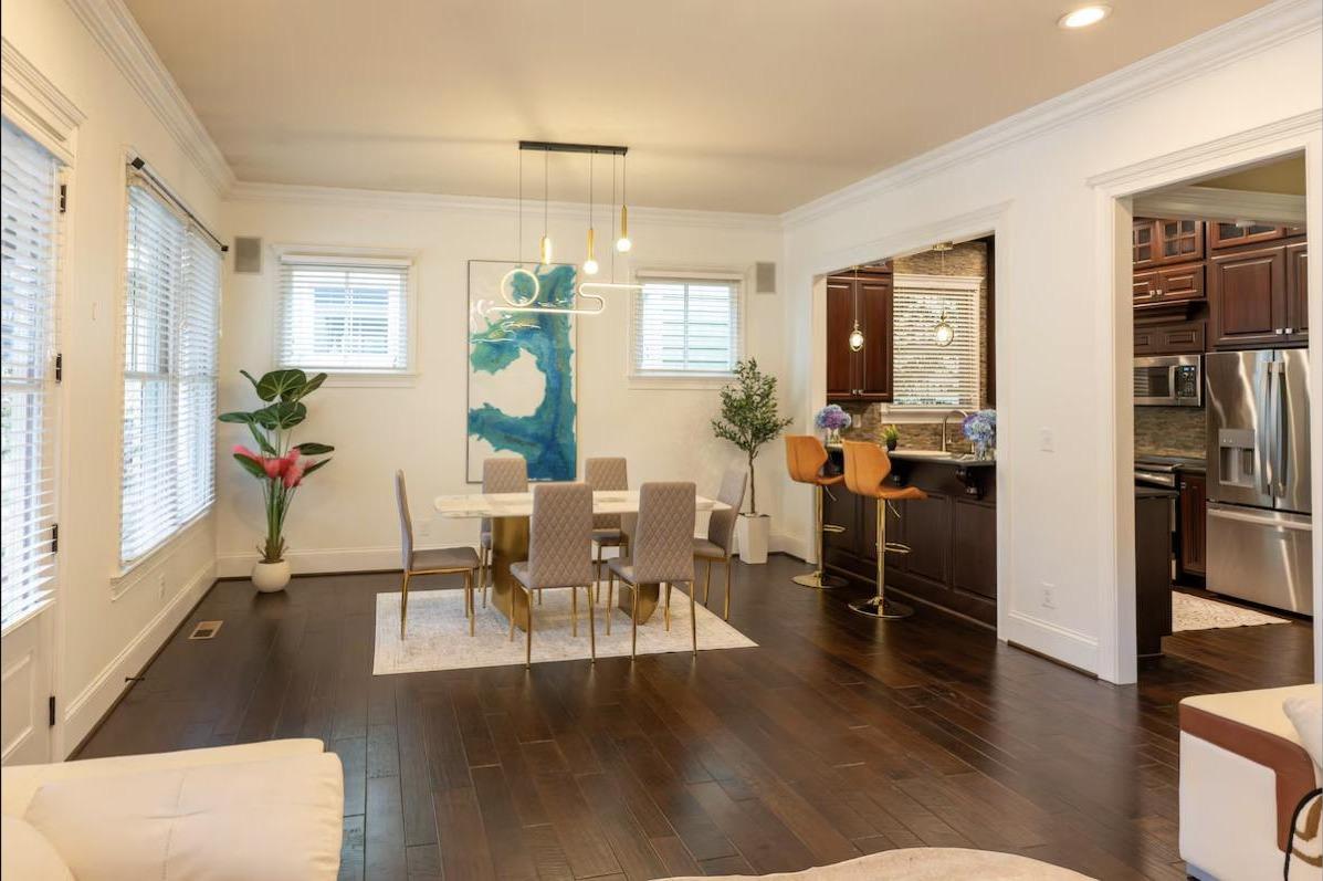 Dining area with pass-through view into the kitchen